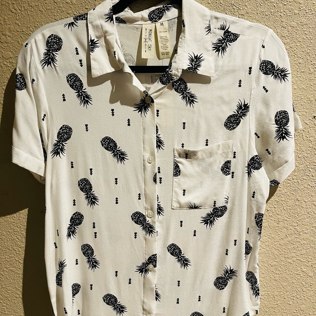 Button Down Pineapple Shirt